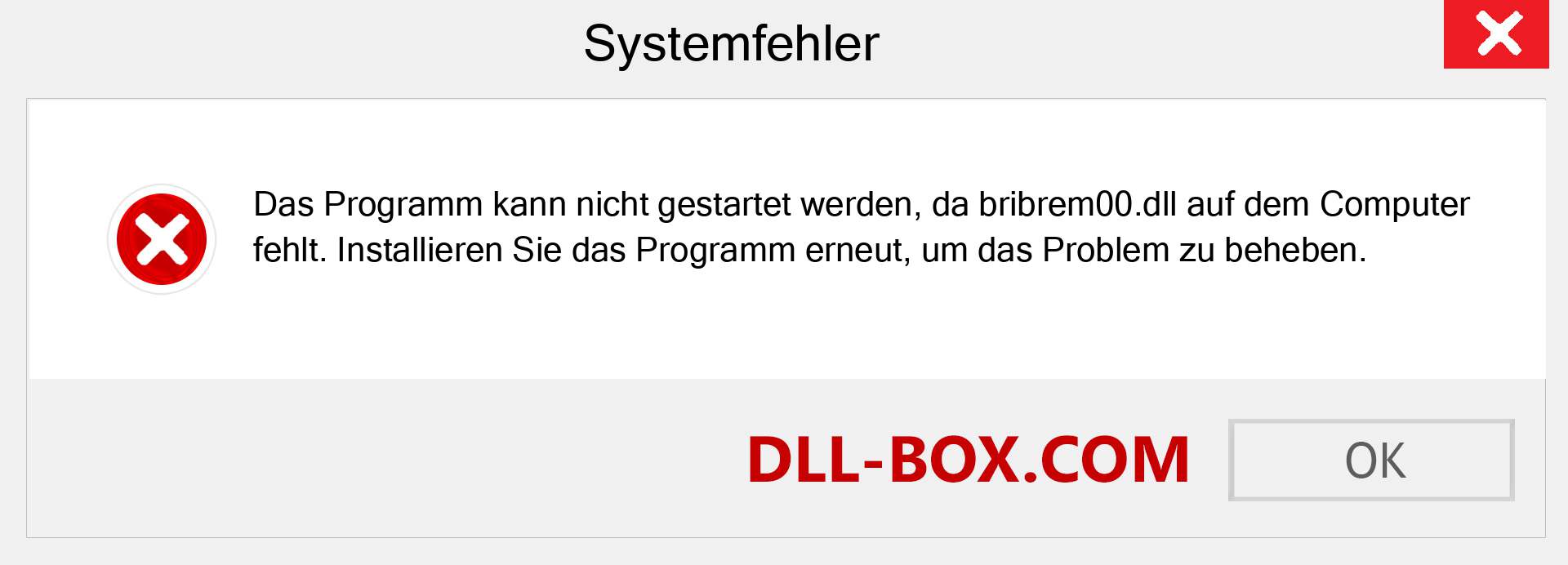 bribrem00.dll-Datei fehlt?. Download für Windows 7, 8, 10 - Fix bribrem00 dll Missing Error unter Windows, Fotos, Bildern