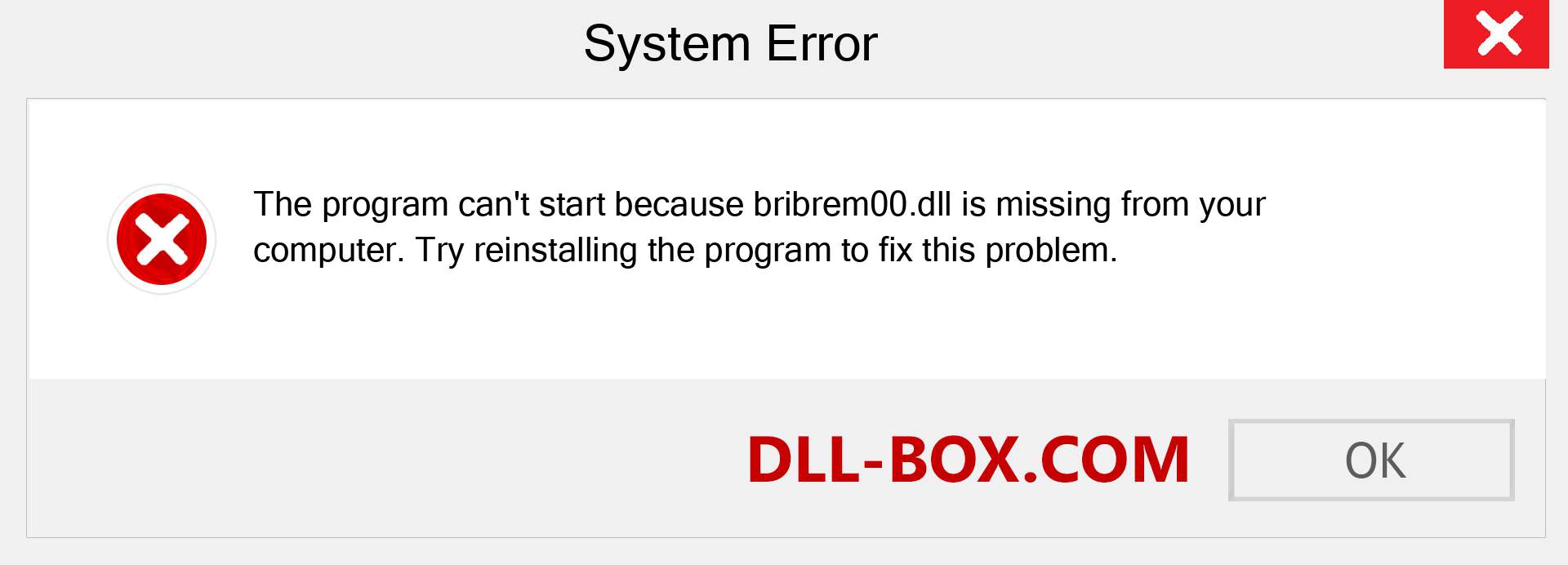  bribrem00.dll file is missing?. Download for Windows 7, 8, 10 - Fix  bribrem00 dll Missing Error on Windows, photos, images