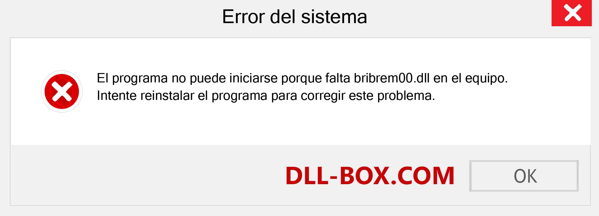 ¿Falta el archivo bribrem00.dll ?. Descargar para Windows 7, 8, 10 - Corregir bribrem00 dll Missing Error en Windows, fotos, imágenes